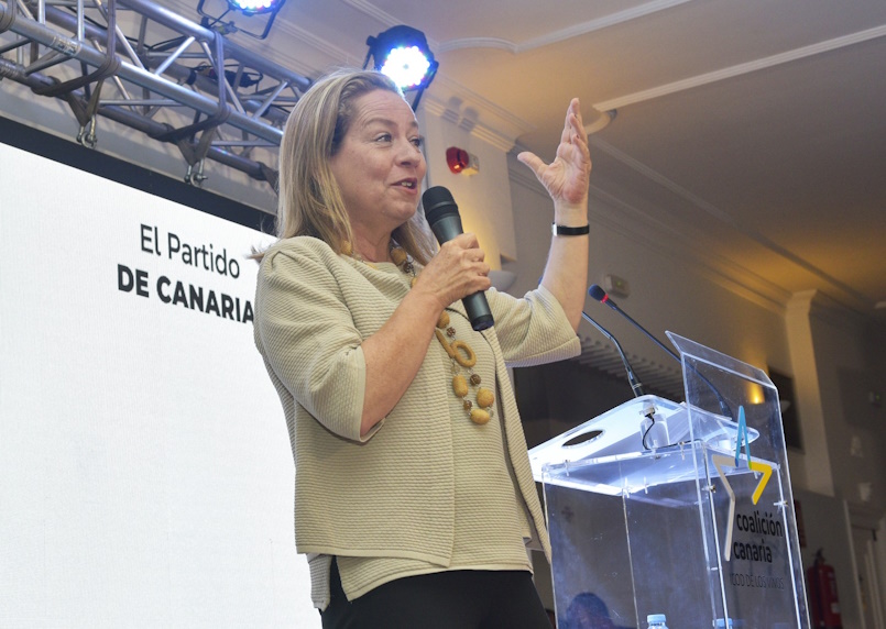 Ana Oramas en un acto electoral de Coalición Canaria | Foto: CC