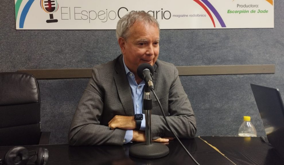 Chano Franquis en los estudios de El Espejo Canario