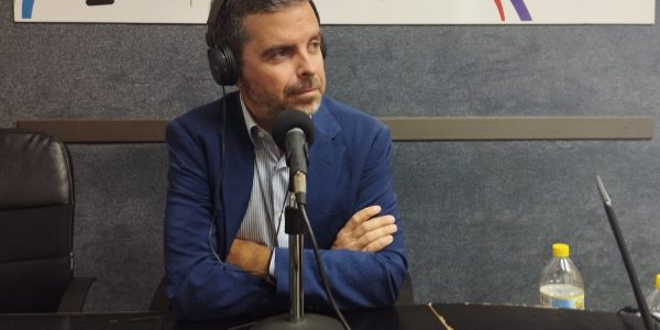 Lucas Bravo de Laguna en los estudios de El Espejo Canario