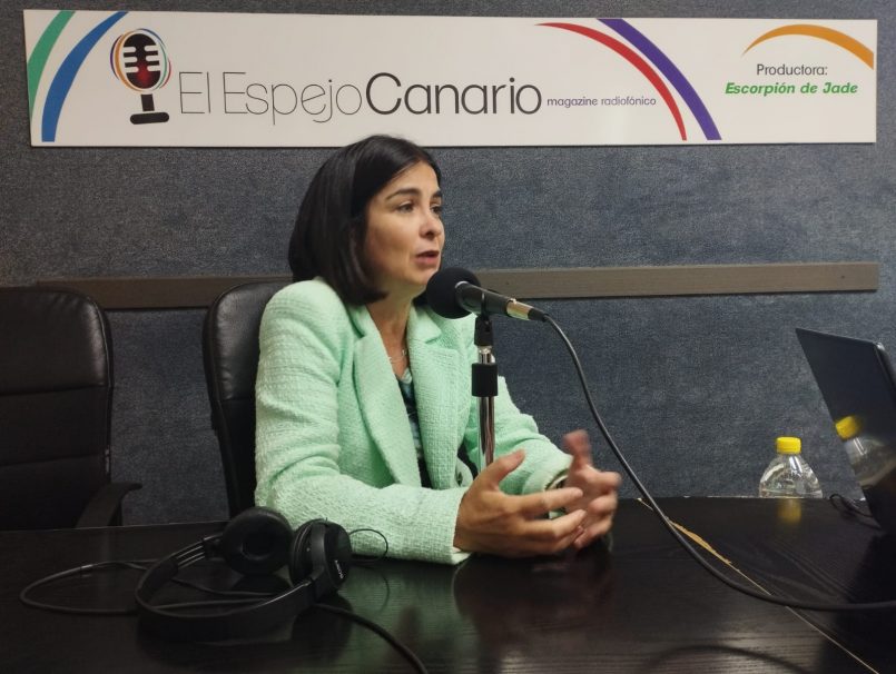 Carolina Darias en los estudios de El Espejo Canario Carolina Darias en los estudios de El Espejo Canario