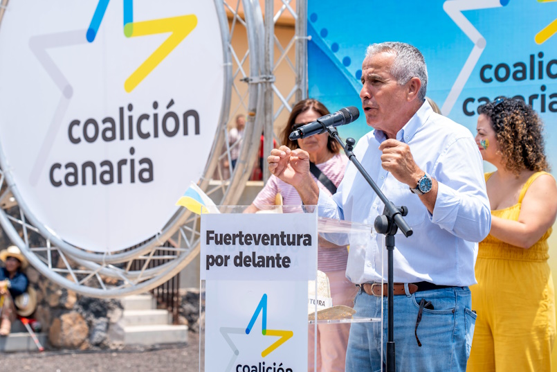 Mario Cabrera en un acto electoral de Coalición Canaria | Foto: CC