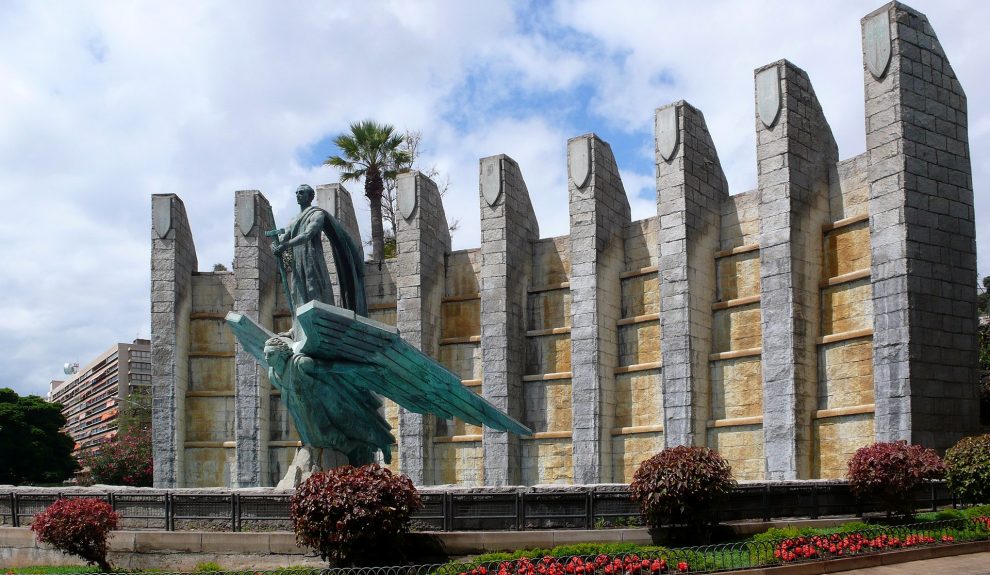 Vestigio franquista en Santa Cruz de Tenerife