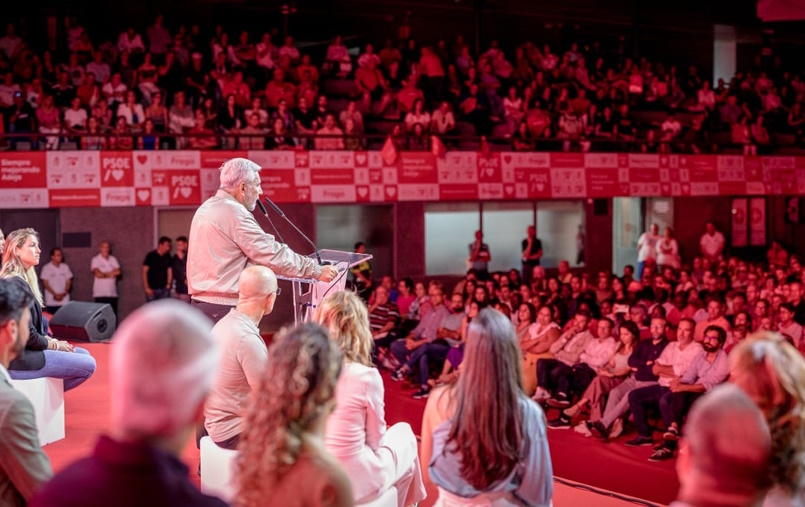 José Miguel Rodríguez Fraga durante la presentación de su campaña electoral