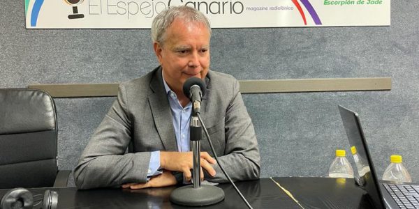 Chano Franquis en los estudios de El Espejo Canario