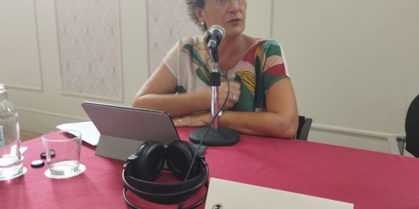 María del Carmen Martín durante el programa especial de El Espejo Canario dedicado a la ULPGC
