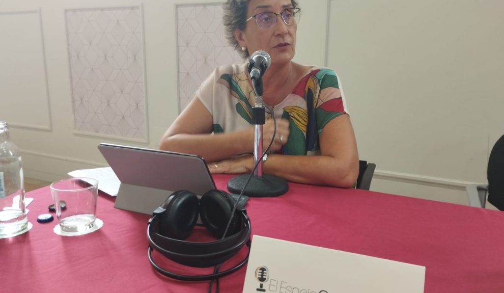 María del Carmen Martín durante el programa especial de El Espejo Canario dedicado a la ULPGC