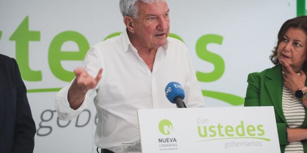Pedro Quevedo durante un acto electoral | Foto: Nueva Canarias