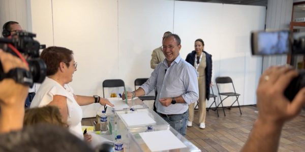 Sergio Rodríguez durante las votaciones el pasado 28 de mayo de 2023 | Foto: CC