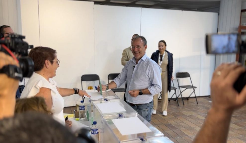 Sergio Rodríguez durante las votaciones el pasado 28 de mayo de 2023 | Foto: CC
