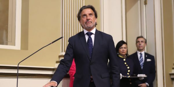 Gustavo Matos en su toma de posesión como diputado regional en julio de 2023