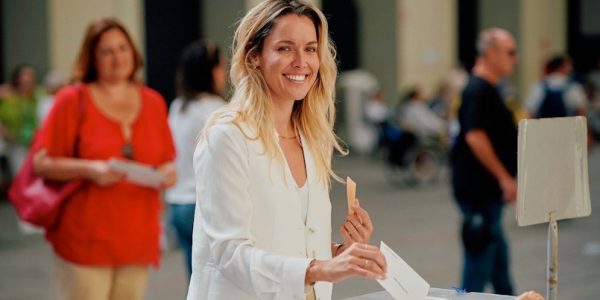 MAría Fernández durante la votación el pasado 23 de julio | Foto: CC