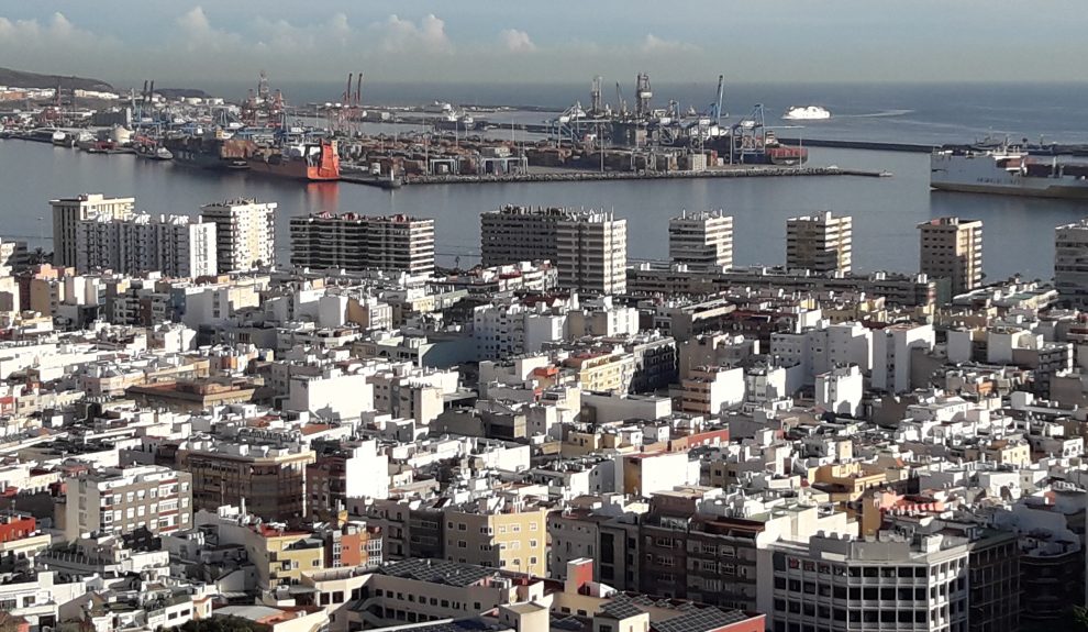 Vista aérea del barrio de Arenales en Las Palmas de Gran Canaria | Wikipedia