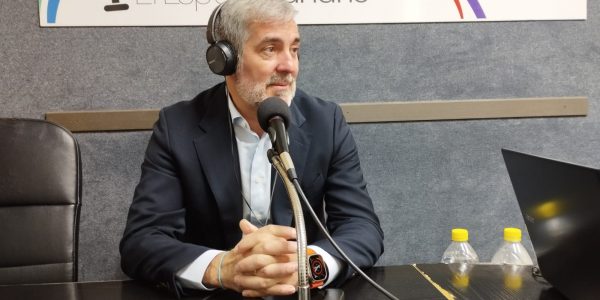 Fernando Clavijo en los estudios de El Espejo Canario