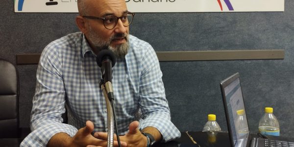 Aridany Romero en los estudios de El Espejo Canario