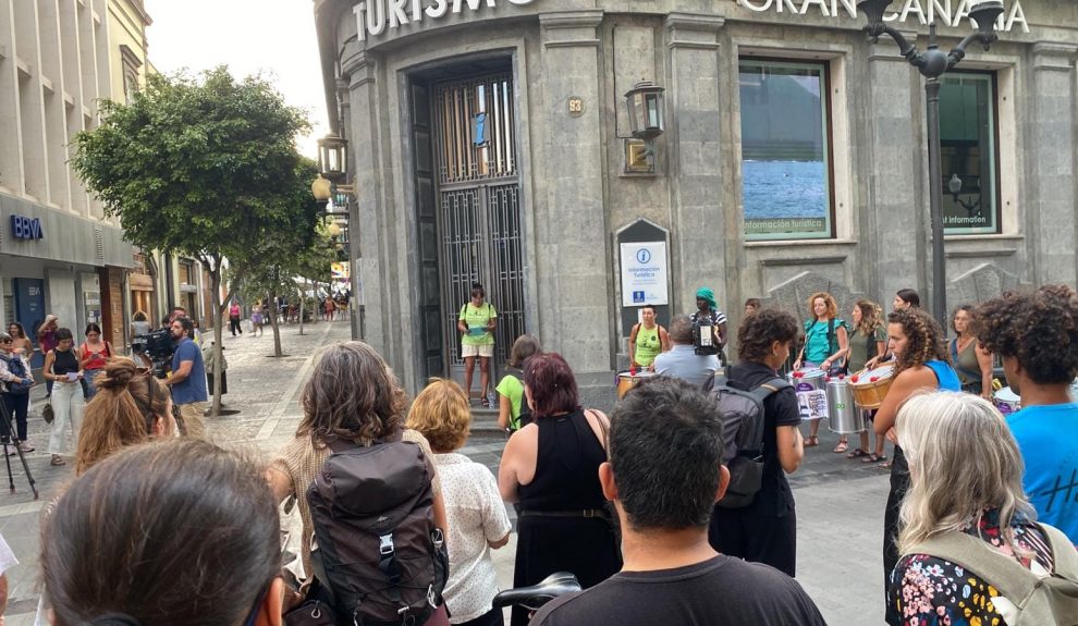 Protesta de las kellys en Gran Canaria | Foto cedida