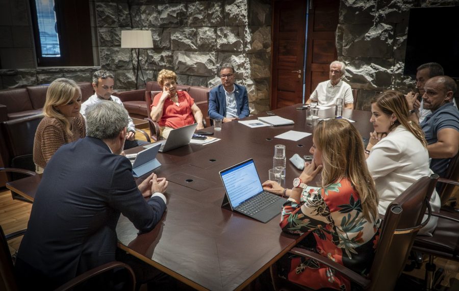 Reunión de miembros del Gobierno canario y del Cabildo de Tenerife con la Plataforma Pro Hospital del Sur | Foto: Gobcan Reunión de miembros del Gobierno canario y del Cabildo de Tenerife con la Plataforma Pro Hospital del Sur | Foto: Gobcan