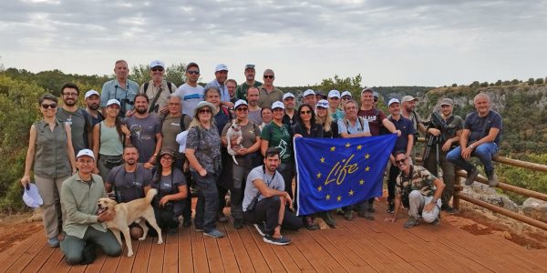 Asistente al congreso celebrado en Italia dentro del proyecto europeo Life Egyptian Vulture en defensa del guirre canario | Foto: Endesa