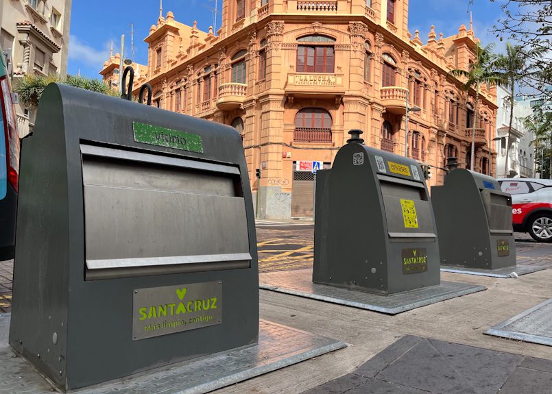 Contenedores en Santa Cruz de Tenerife