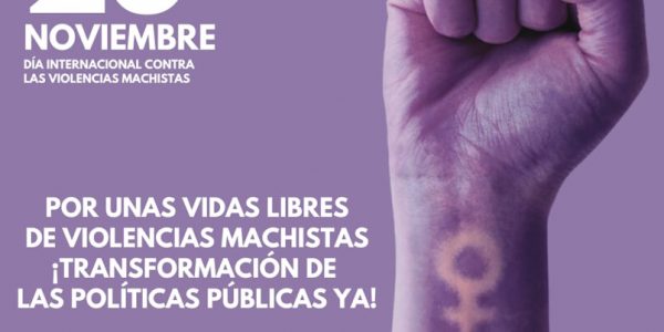 Cartel de la manifestación del 25-N de 2023 en Santa Cruz de Tenerife