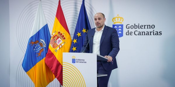 Alfonso Cabello en una comparecencia de prensa | Foto: Gobierno de Canarias