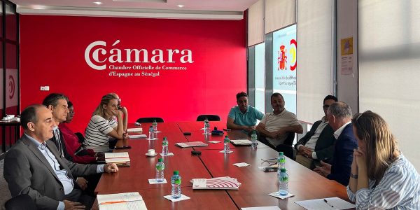 Luis Padilla en una reunión en la Cámara de Comercio de España en Senegal | Foto: Cámara Oficial de Comercio de España en Senegal