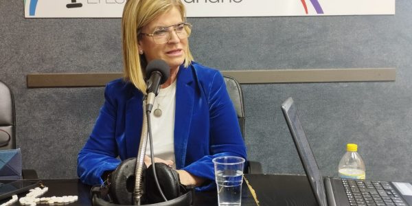 Inmaculada Medina en los estudios de El Espejo Canario