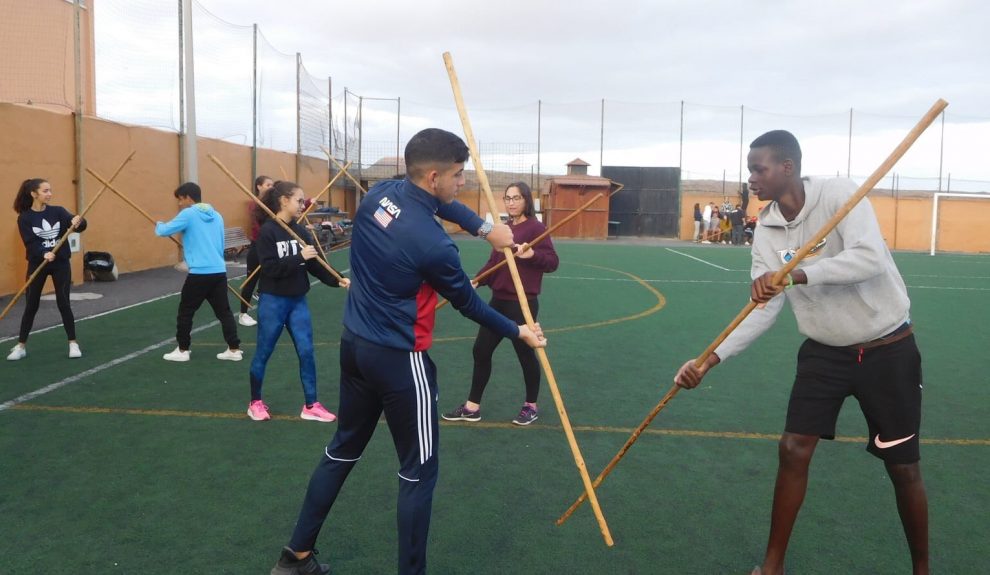 Jóvenes practicando deportes tradicionales | Foto: Cabildo de Fuerteventura