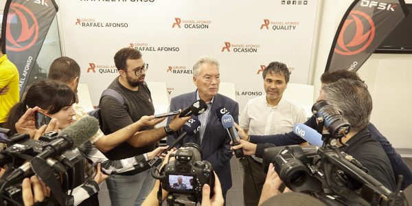 Juan Ruiz durante una comparecencia de prensa | Foto: CV Guaguas