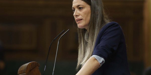 Miriam Nogueras, de Junts, en la tribuna del Congreso de los Diputados | Foto: Congreso de los Diputados