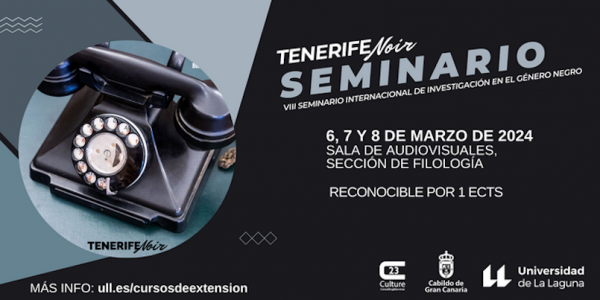Cartel del VIII Seminario Internacional Tenerife Noir