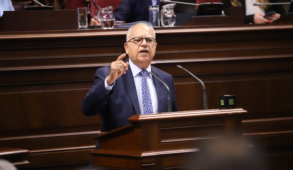 Casimiro Curbelo en el Debate del Estado de la Nacionalidad | Foto: Parlamento de Canarias
