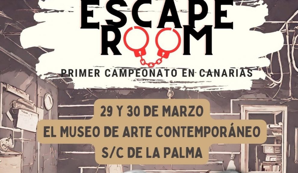 Cartel del I Campeonato de Canarias de escape room