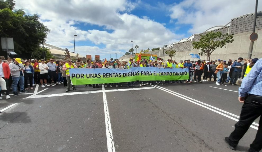 Manifestación de agricultores en Canarias | Foto: COAG Canarias