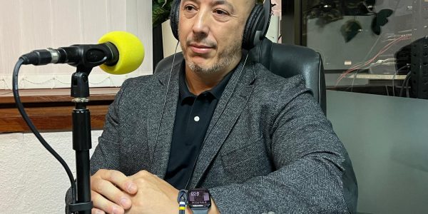 David del Pino Franquet en los estudios de El Espejo Canario