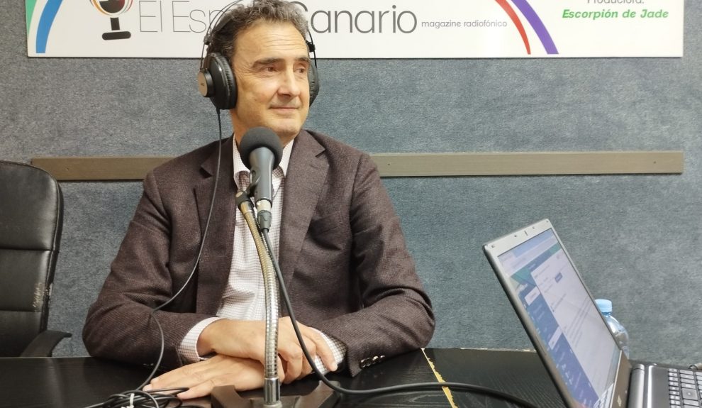 Pablo Casado en los estudios de El Espejo Canario