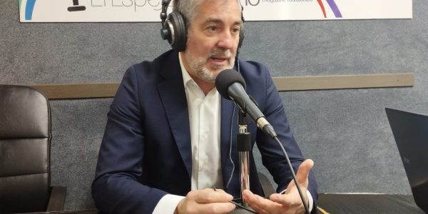 Fernando Clavijo en los estudios de El Espejo Canario