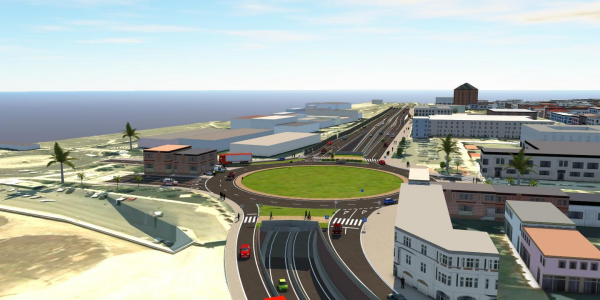 Infografía del soterramiento de la rotonda de Belén María | Foto: Gobierno de Canarias