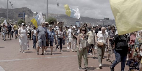 Manifestación del pasado 20-A en Las Palmas de Gran Caria | Foto: Una y Medio