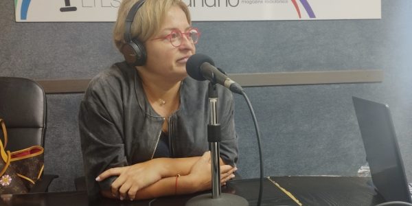 Nayra Alemán en los estudios de El Espejo Canario