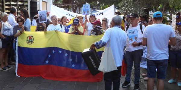 Prostesta de venezolanos el pasado agosto en Tenerife | Foto: UCV
