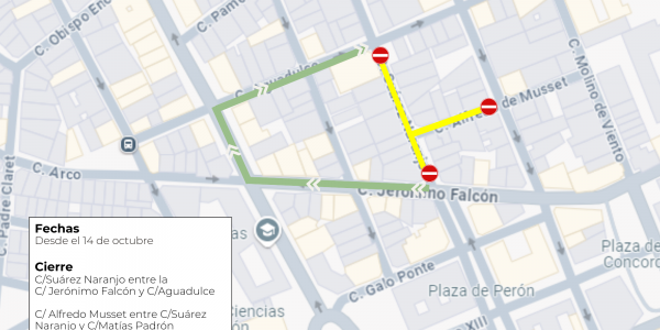 Corte por trabajos de mejora del saneamiento en la calle Suárez Naranjo