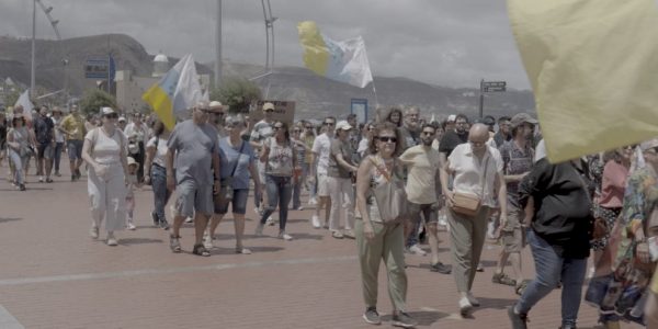 Manifestación del pasado 20-A en Las Palmas de Gran Caria | Foto: Una y Medio