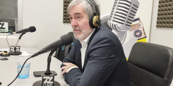 Fernando Clavijo en los estudios de El Espejo Canario