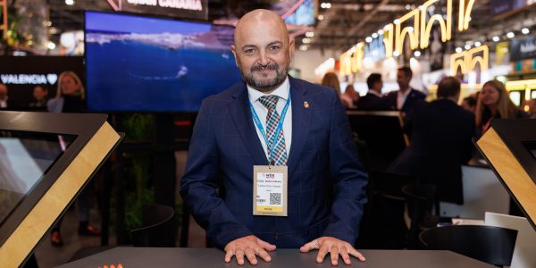 Carlos Álamo durante la World Travel Market 2024