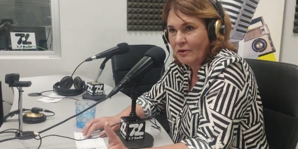 Jimena Delgado en los estudios de El Espejo Canario