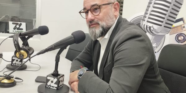 Aridany Romero en los estudios de El Espejo Canario