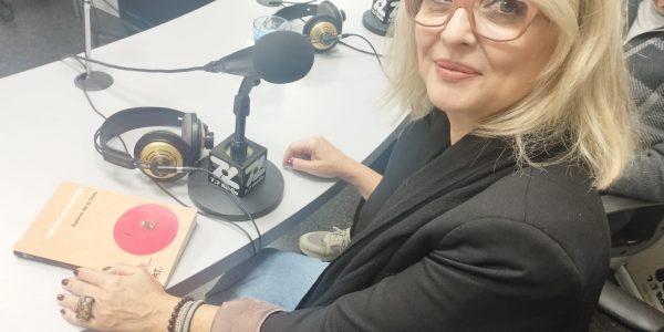 Susana de la Torre en los estudios de El Espejo Canario