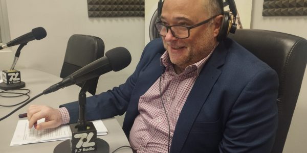 Jorge Escuder Martín en los estudios de El Espejo Canario