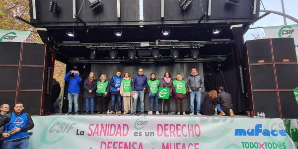 Concentración de CSIF el pasado mes de diciembre | Foto: CSIF