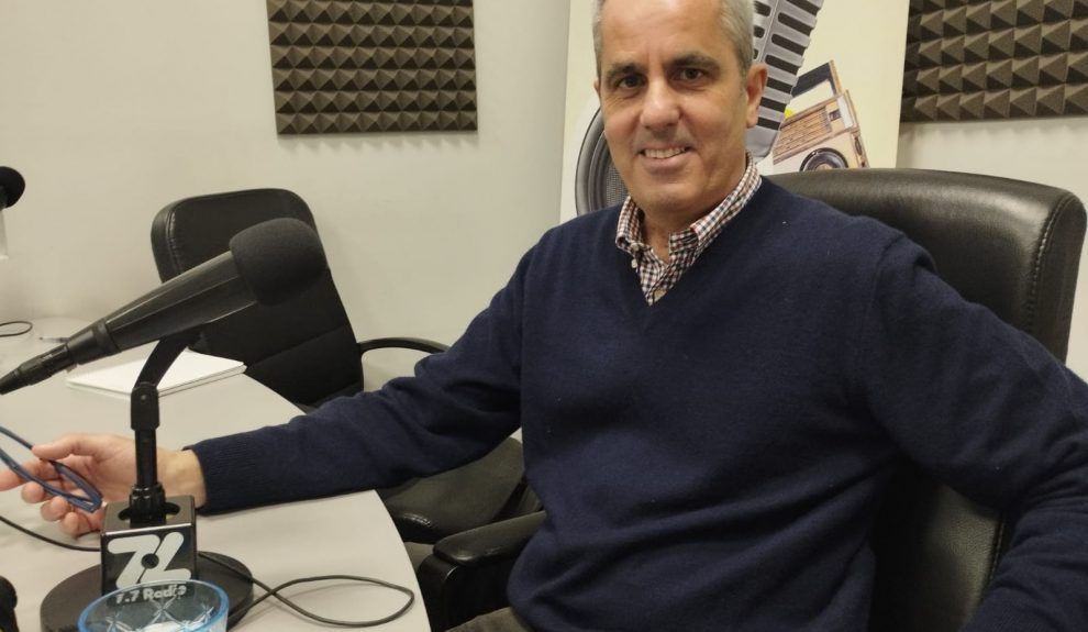 Miguel Jorge Blanco en los estudios de El Espejo Canario